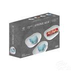 Zestaw filiżanek 250 ml / 6 szt. - STONE AGE / Biały - zdjęcie