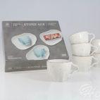 Zestaw filiżanek 250 ml / 6 szt. - STONE AGE / Beżowy - zdjęcie