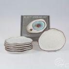 Zestaw spodków 12,5 cm / 6 szt. - STONE AGE / Beżowy - zdjęcie