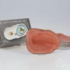 Zestaw spodków 17 cm / 6 szt. - STONE AGE / Ceglasty - zdjęcie