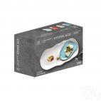 Zestaw spodków 17 cm / 6 szt. - STONE AGE / Ceglasty - zdjęcie