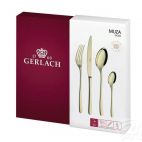 Zestaw sztućców, 24 szt. / połysk - 49 MUZA Gold - zdjęcie
