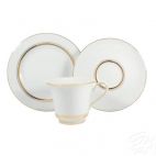 Zestaw kawowy dla 6 os./ 18 części - G667 MARGARET Złote Paski - zdjęcie