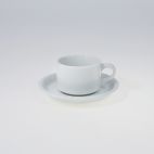 Filiżanka niska 0,19 l ze spodkiem - AMERYKA (LU38002A014) - zdjęcie