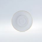 Filiżanka 0,22 l - 3604 Sofia / Złota + Talerz deserowy 21 cm - 3604 Sofia / Złota + Spodek 15,7 cm - 3604 Sofia / Złota - zdjęcie