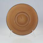Talerz do deseru 27 cm - 6591A Wersal (brąz) - zdjęcie