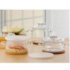 Garnek żaroodporny 1 l z podkładką - Gourmet (510/6053) - zdjęcie