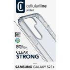 Cellularline Clear Strong - Etui Samsung Galaxy S23+ z ochroną antybakteryjną (przezroczysty) - zdjęcie 