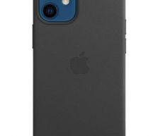 Etui iPhone 12 mini Apple Leather Case z MagSafe - czarne