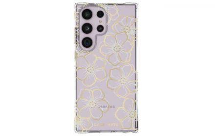 Case-Mate Floral Gems  - Etui Samsung Galaxy S23 Ultra (Przezroczysty) - zdjęcie główne