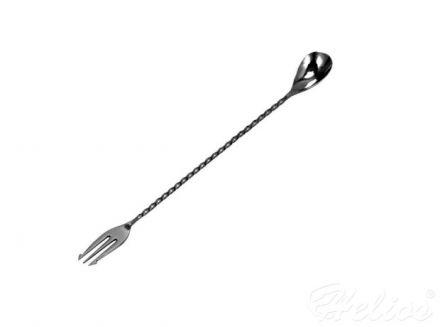 Łyżka barmańska z widelcem 30 cm, czarna (BPR-30B) - zdjęcie główne