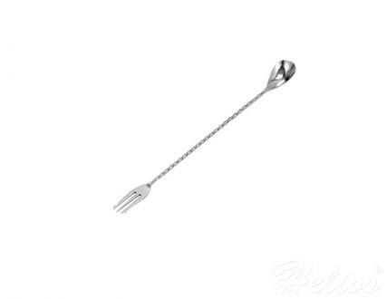 Łyżka barmańska z widelcem 40 cm stalowa (BPR-40S) - zdjęcie główne