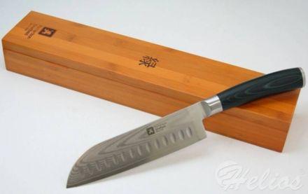 Nóż Santoku 17,5 cm - MIDORI (stal damasceńska) - zdjęcie główne