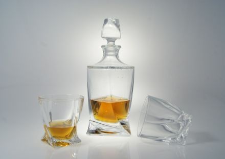 Komplet kryształowy do whisky 1+6 - QUADRO (410867346) - zdjęcie główne