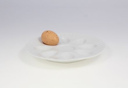 Półmisek na jajka 21 cm - C000 IWONA Biała - zdjęcie główne