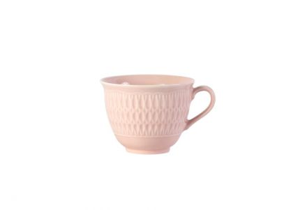 Filiżanka 250 ml - SOFIA / LB07 Różowa + Spodek 15,7 cm - SOFIA / LB07 Różowa + Talerz płytki 21 cm - SOFIA / LB07 Różowa - zdjęcie główne
