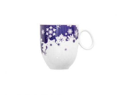 Kubek 300 ml - QUEBEC / Niebieskie śnieżynki G594 - zdjęcie główne