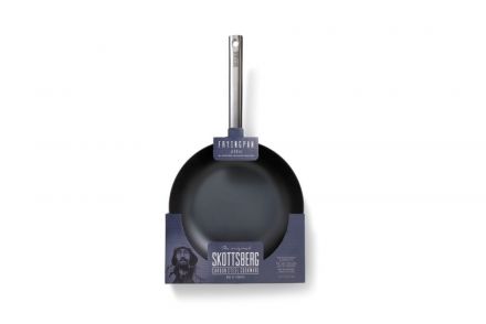 Skottsberg Patelnia ze stali węglowej 28 cm + Skórzane rękawice, uchwyty - 2 sztuki - zdjęcie główne