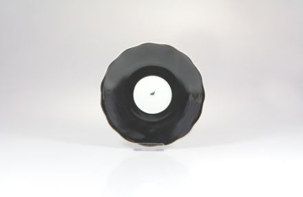 Spodek 14 cm / małe kółko - G910 ALASKA Circus Black + Filiżanka 0,17 l - G910 ALASKA Circus Black + Pudełko ĆMIELÓW / dedykowane filiżankom z serii Alaska - zdjęcie główne
