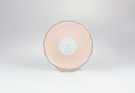 Spodek 14 cm / małe kółko - G911 ALASKA Circus Pink + Filiżanka 0,17 l - G911 ALASKA Circus Pink + Pudełko ĆMIELÓW / dedykowane filiżankom z serii Alaska - zdjęcie główne