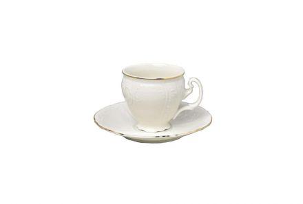 Filiżanka 170 ml ze spodkiem - Bernadotte Ivory Gold (076553) - zdjęcie główne