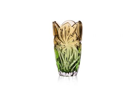 Wazon kryształowy 28 cm - Flora Amber Green (526565) - zdjęcie główne