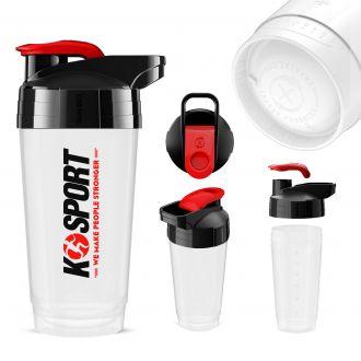 SHAKER 700ml - Circle technology SHK002, Biały/transparentny - zdjęcie główne