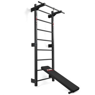 ZESTAW DO ĆWICZEŃ DRĄŻEK DRABINKA ŁAWKA SKOŚNA KSSL093 - zdjęcie główne