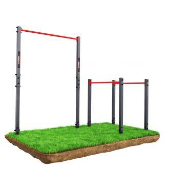 Drążek+Poręcz zewnętrzny do podciągania +uchwyt na worek Ogrodowy-street workout KSOZ004 - zdjęcie główne