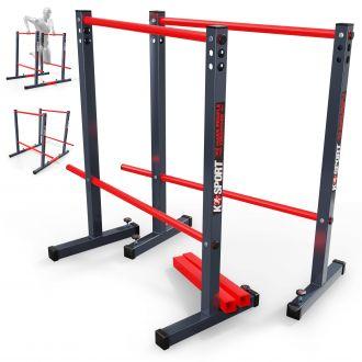 Poręcze stacjonarne do pompek treningowe do ćwiczeń mięśni brzucha uchwyt KSH025 SP - zdjęcie główne