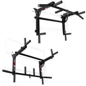 Drążek do ćwiczeń podciągania+poręcze na drabinkę uniwersalny 2W1 KSSL080 - zdjęcie główne