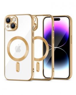 Etui iPhone 15 Tech-Protect Magshine MagSafe - Złote - zdjęcie główne