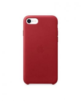 Etui do iPhone SE 2020 Apple Leather Case - czerwone - zdjęcie główne