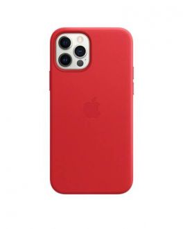 Etui do iPhone 12/12 Pro Apple Leather Case z MagSafe - czerwone - zdjęcie główne