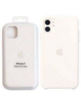 Etui do iPhone 11 Apple Silicone Case - białe - zdjęcie główne