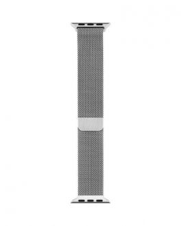 Branzoleta mediolańska Apple ze stali nierdzewnej do Apple Watch 42/44/45/49 mm - srebrna - zdjęcie główne