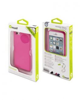 Etui do iPhone 5c MUVIT Pink Minigel Case - różowe - zdjęcie główne