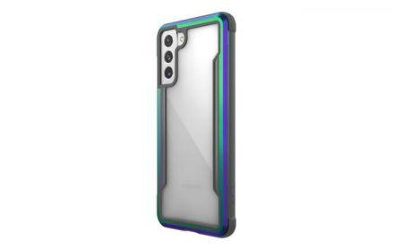 X-Doria Raptic Shield - Etui aluminiowe Samsung Galaxy S21+ (Antimicrobial protection) (Iridescent) - zdjęcie główne