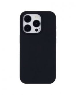 Etui do iPhone 15 Pro eSTUFF INFINITE RIGA Silicon Cover - czarne - zdjęcie główne