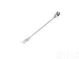 Łyżka barmańska z widelcem 50 cm stalowa (BPR-50S)