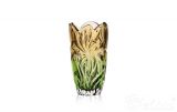 Wazon kryształowy 28 cm - Flora Amber Green (526565)