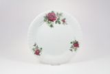 Talerz płytki 24 cm - B826 IWONA Bordowa róża