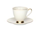 Filiżanka ze spodkiem 250 ml Dalia Ivory GZ01