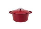 Garnek żeliwny 3,0 l - NATUR IRON / bordo