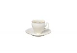 Filiżanka 90 ml ze spodkiem - Bernadotte Ivory Gold (406831)