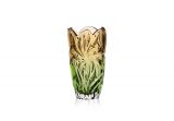 Wazon kryształowy 28 cm - Flora Amber Green (526565)