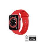 Pasek do Apple Watch 38/40 mm Crong Liquid Band - czerwony