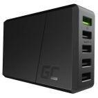 Green Cell ChargeSource 5 - Ładowarka sieciowa 5xUSB 52W Ultra Charge, Smart Charge - zdjęcie