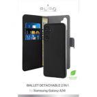 PURO Wallet Detachable - Etui 2w1 Samsung Galaxy A34 5G (czarny) - zdjęcie