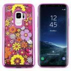 Zizo Liquid Glitter Star Case - Etui Samsung Galaxy S9 (Multiflowers) - zdjęcie